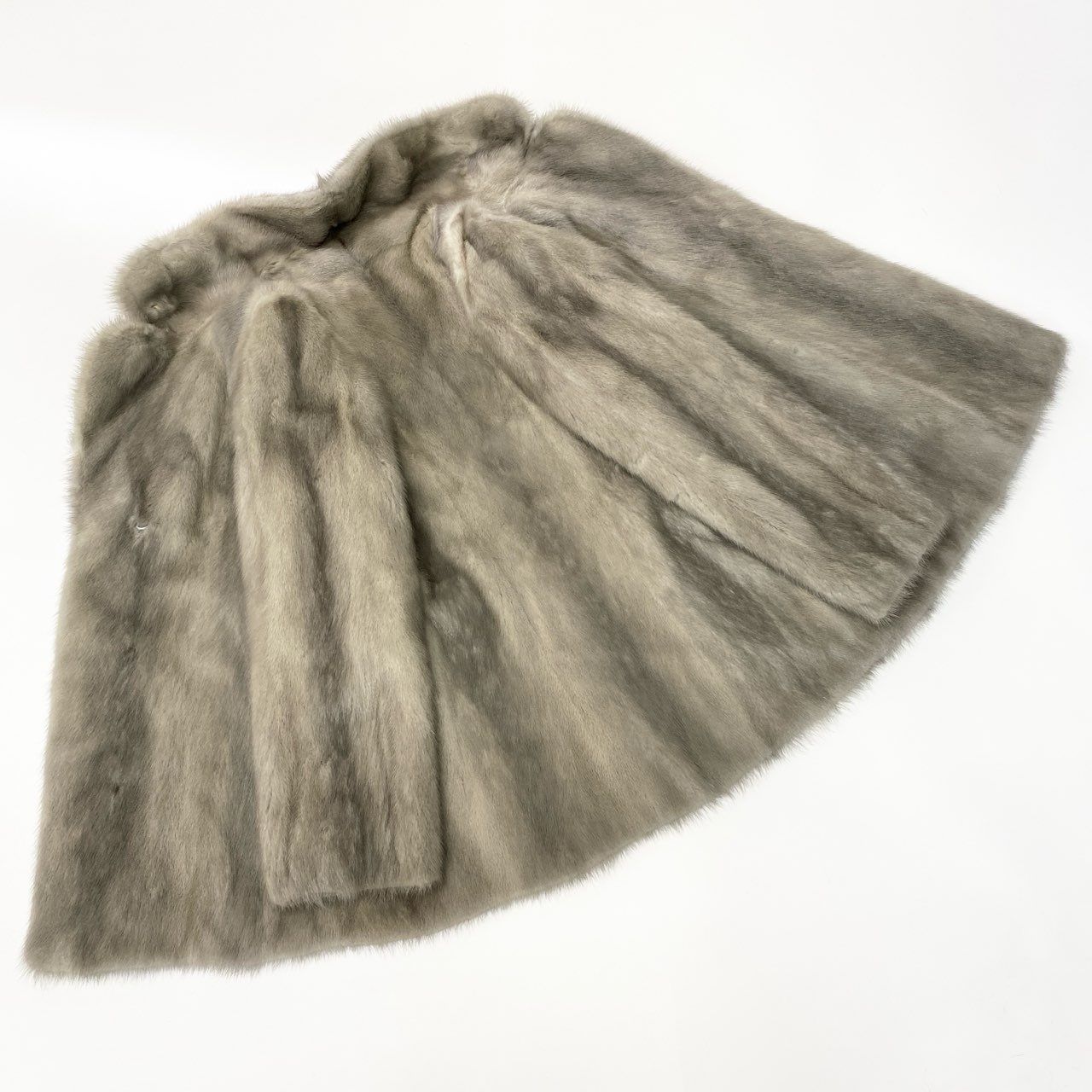 サファイヤミンク シルバーミンクファーコート 44a15 Fur Couture サファイアミンク コート サイズF シルバーグレー