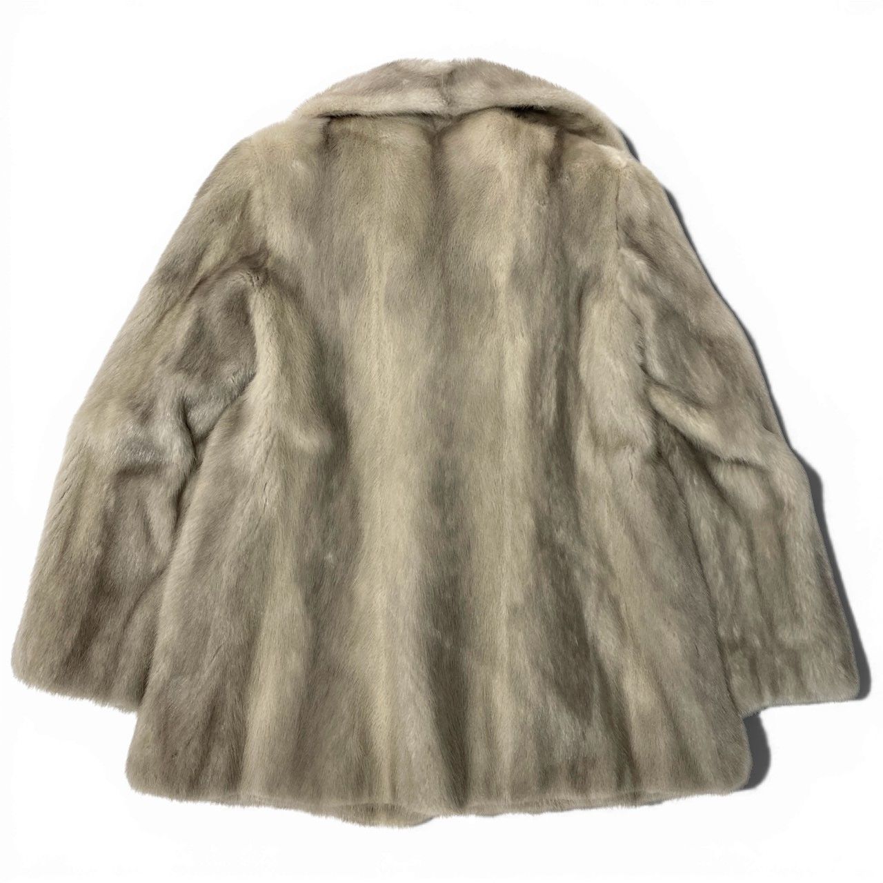 44a15 Fur Couture サファイアミンク コート サイズF シルバーグレー