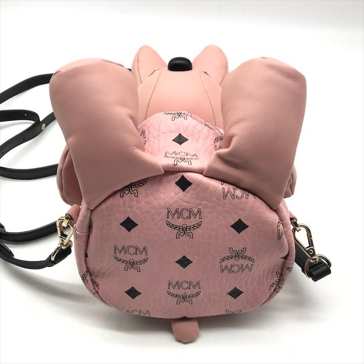 MCM ピンク リュック バッグ MCM リュック バックパック パウダー 
