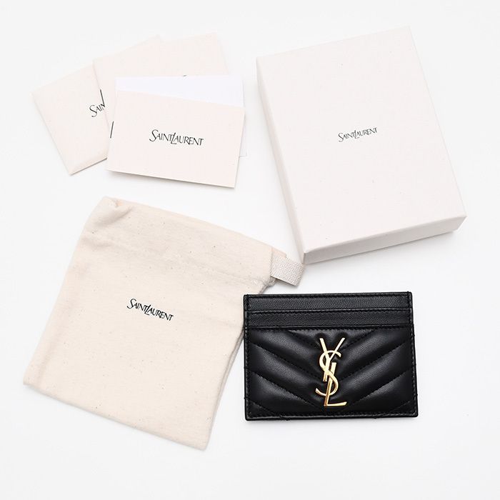 SAINT LAURENT サンローラン YSL カードケース 423291 AAA44