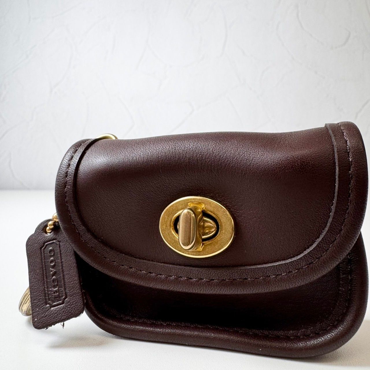 ✨Bランク COACH old coach vintage Turn lock Coin purse Keychain