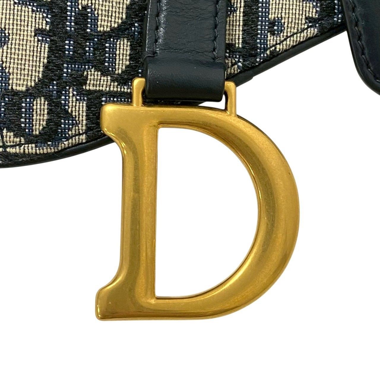 Dior】オブリーク サドル ウエストポーチ キャンバス ネイビー CDロゴ
