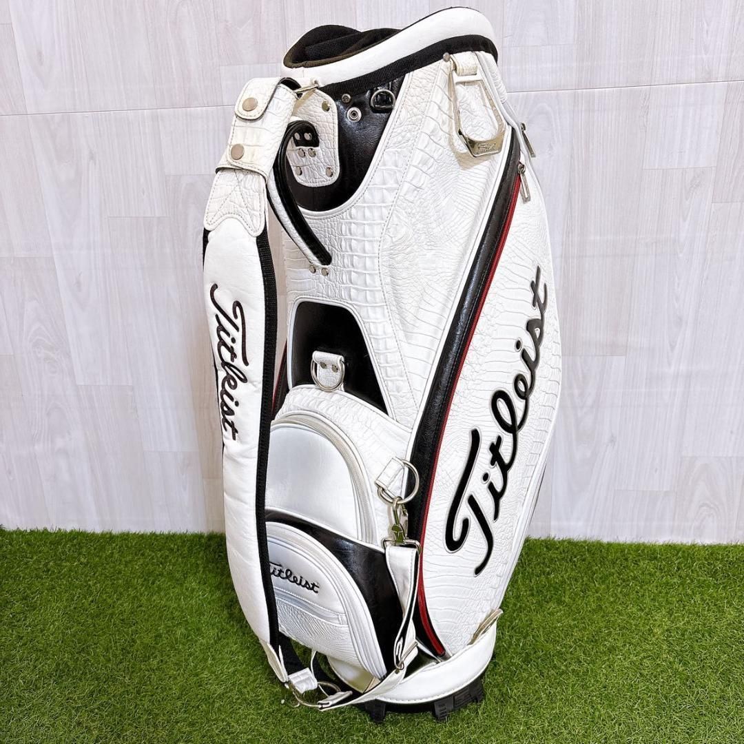 Titleist タイトリスト キャディバッグ 合皮 PUレザー クロコ調 - メルカリ
