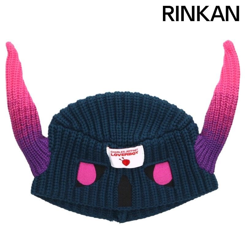 チャールズジェフリーラバーボーイ ホーンディテールビーニーニット