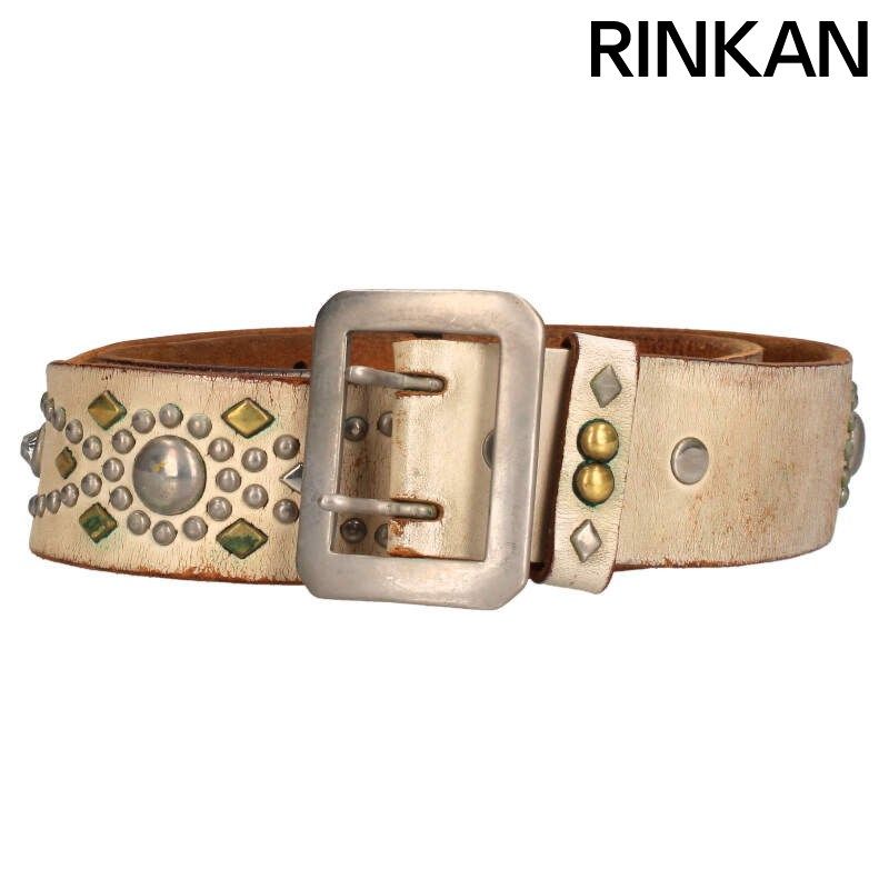 ウルフズヘッド スタッズ装飾レザーベルト メンズ - メルカリ