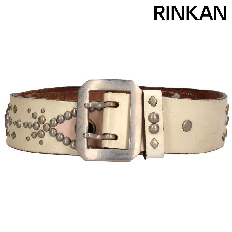 ウルフズヘッド 瓢箪スタッズレザーベルト メンズ 34 - メルカリ