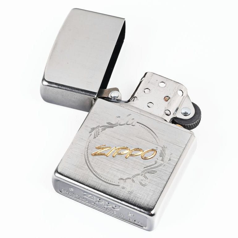 新品 ZIPPO ジッポー ライター ジッポ ZIPPO DESIGN ロゴ刻印 シルバー 