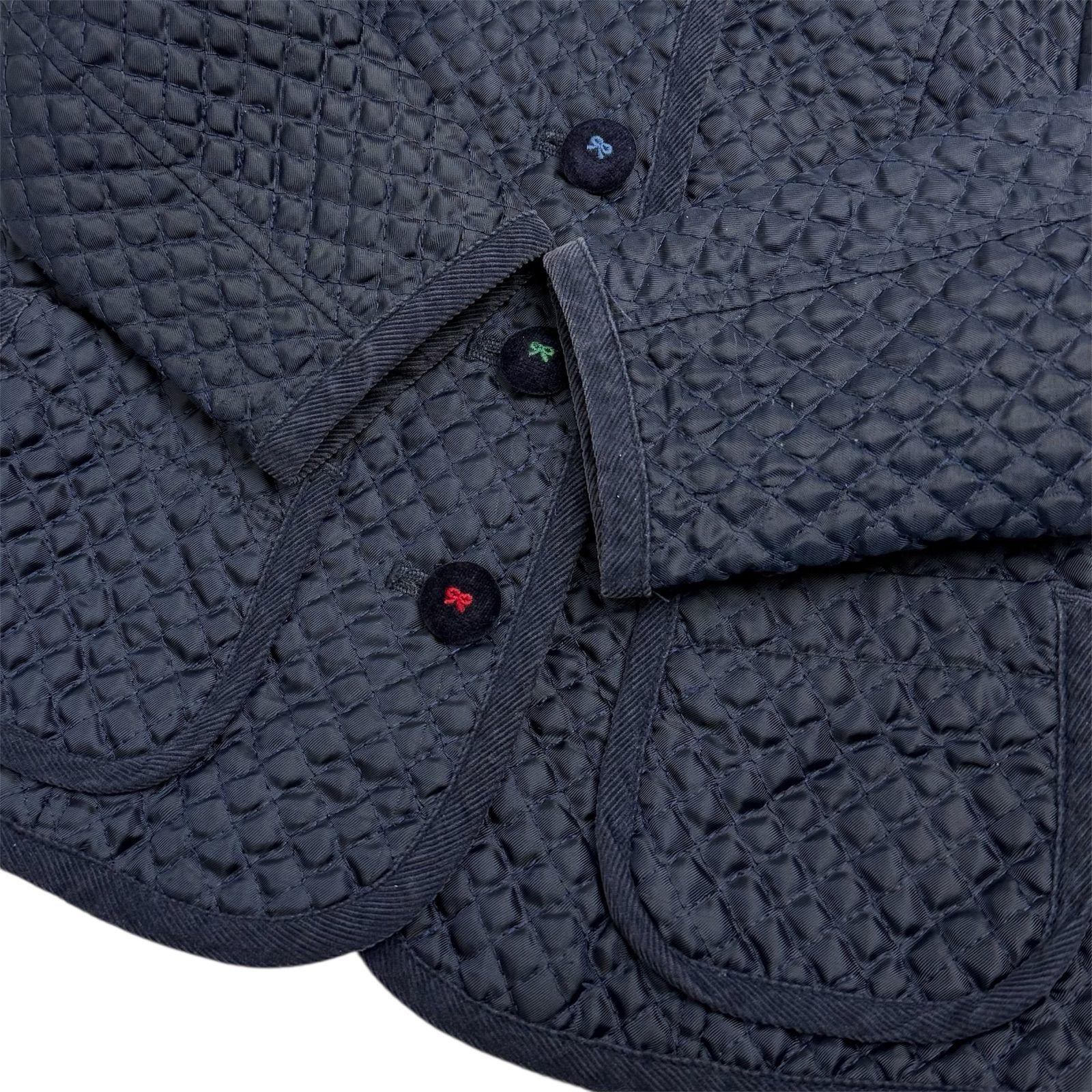 familiar ファミリア〉キルトジャケット フード ブルゾン 80 コート