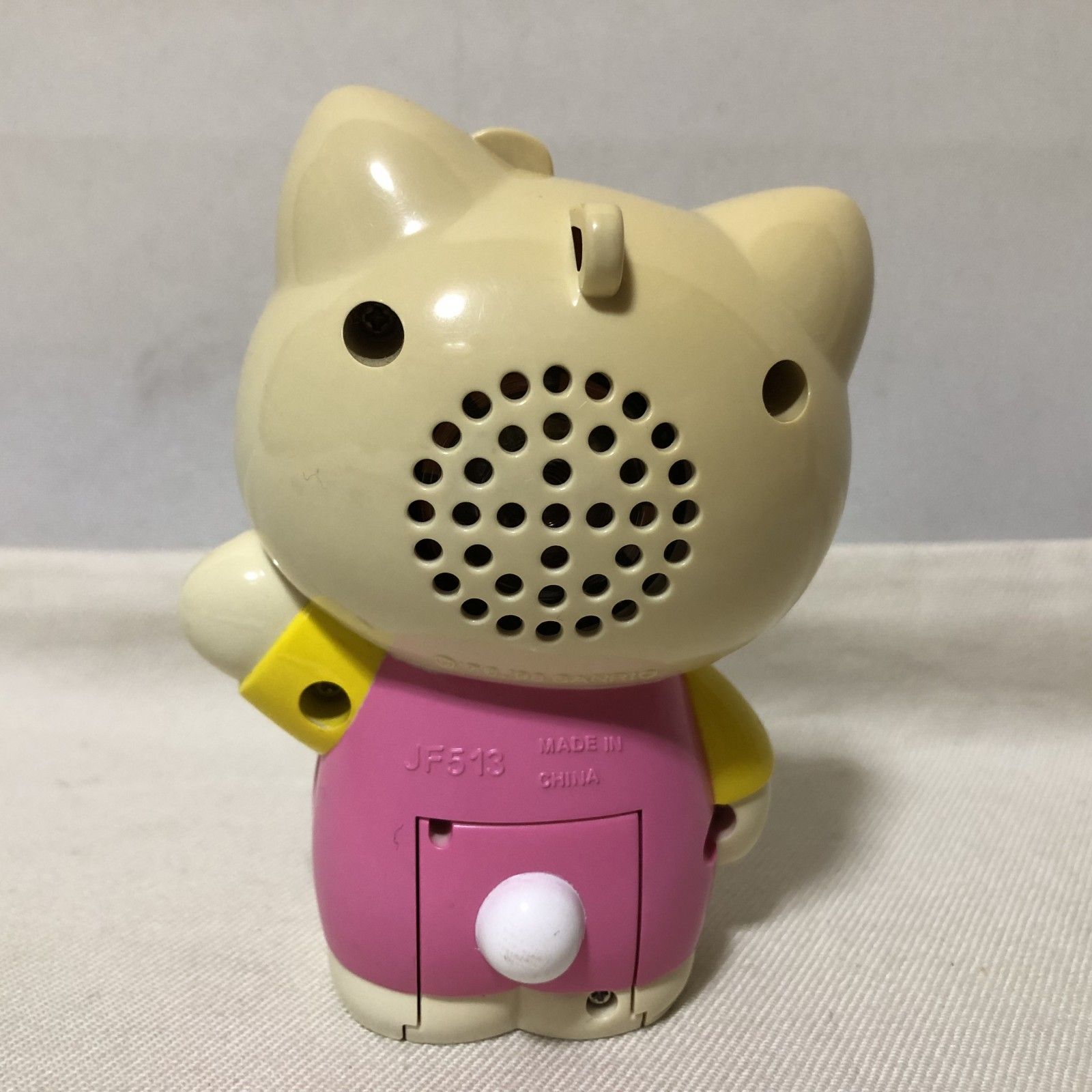 H590 ハローキティ 目覚まし時計 ジャンク レトロ 収納袋付き サンリオ