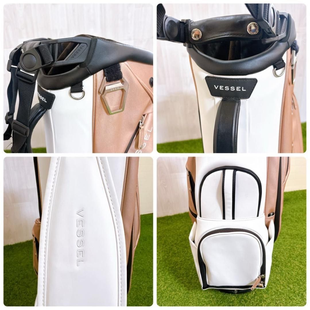 Vessel ベゼル キャディバッグ スタンド式 高級 合皮 希少 3.0 Vessel ベゼル キャディバッグ スタンド式 高級 合皮 希少 3.0 - メルカリ