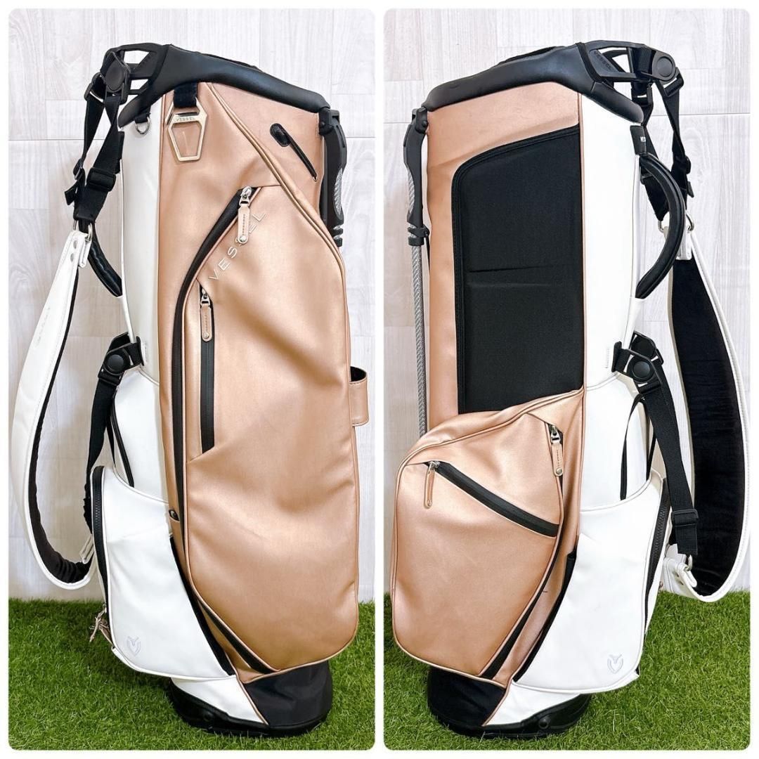 Vessel ベゼル キャディバッグ スタンド式 高級 合皮 希少 3.0 Vessel ベゼル キャディバッグ スタンド式 高級 合皮 希少 3.0 - メルカリ