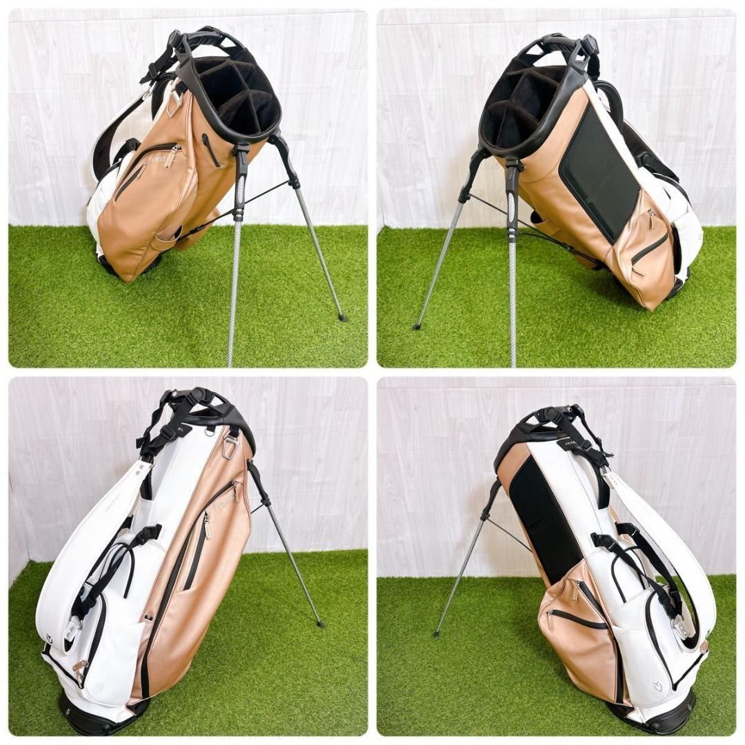 Vessel ベゼル キャディバッグ スタンド式 高級 合皮 希少 3.0 Vessel ベゼル キャディバッグ スタンド式 高級 合皮 希少 3.0 - メルカリ