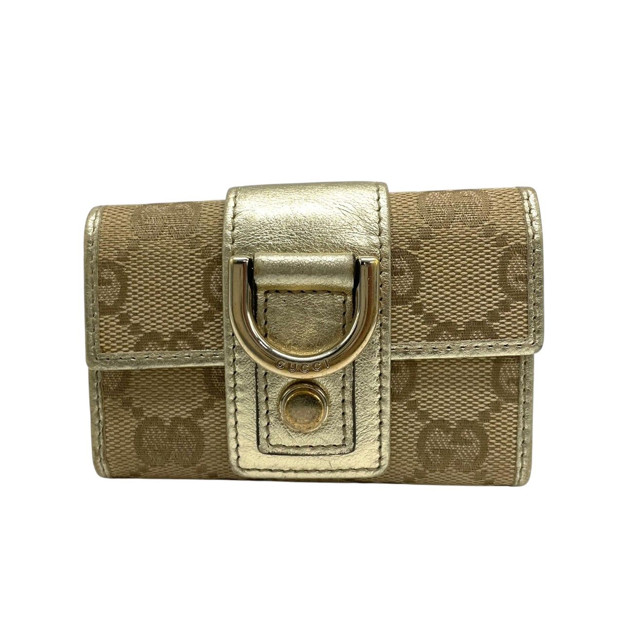 美品】グッチ GUCCI キーケース 5連 GGキャンバス レザー アビー D