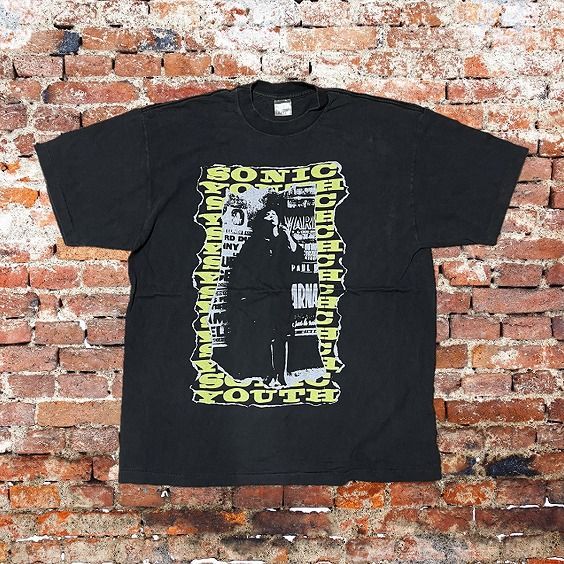 sonic youth / ソニックユース Tシャツ XL 黒 両面プリント - メルカリ