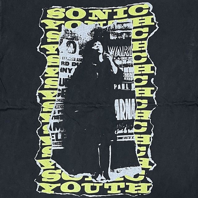 sonic youth / ソニックユース Tシャツ XL 黒 両面プリント - メルカリ