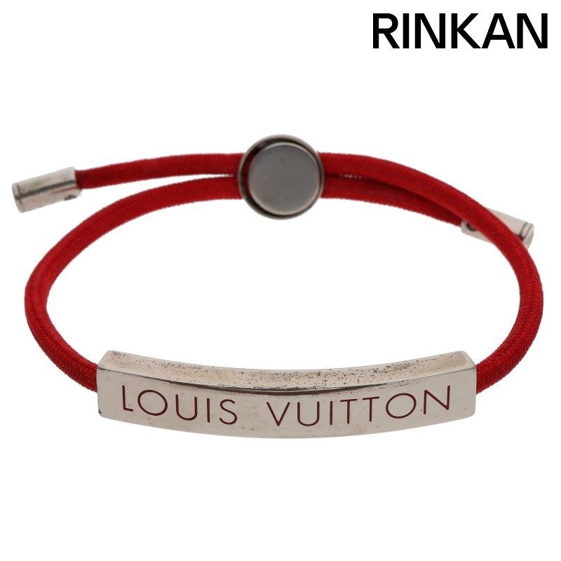 ルイヴィトン M67418 ブラスレ・LVスペース ロゴプレートブレスレット