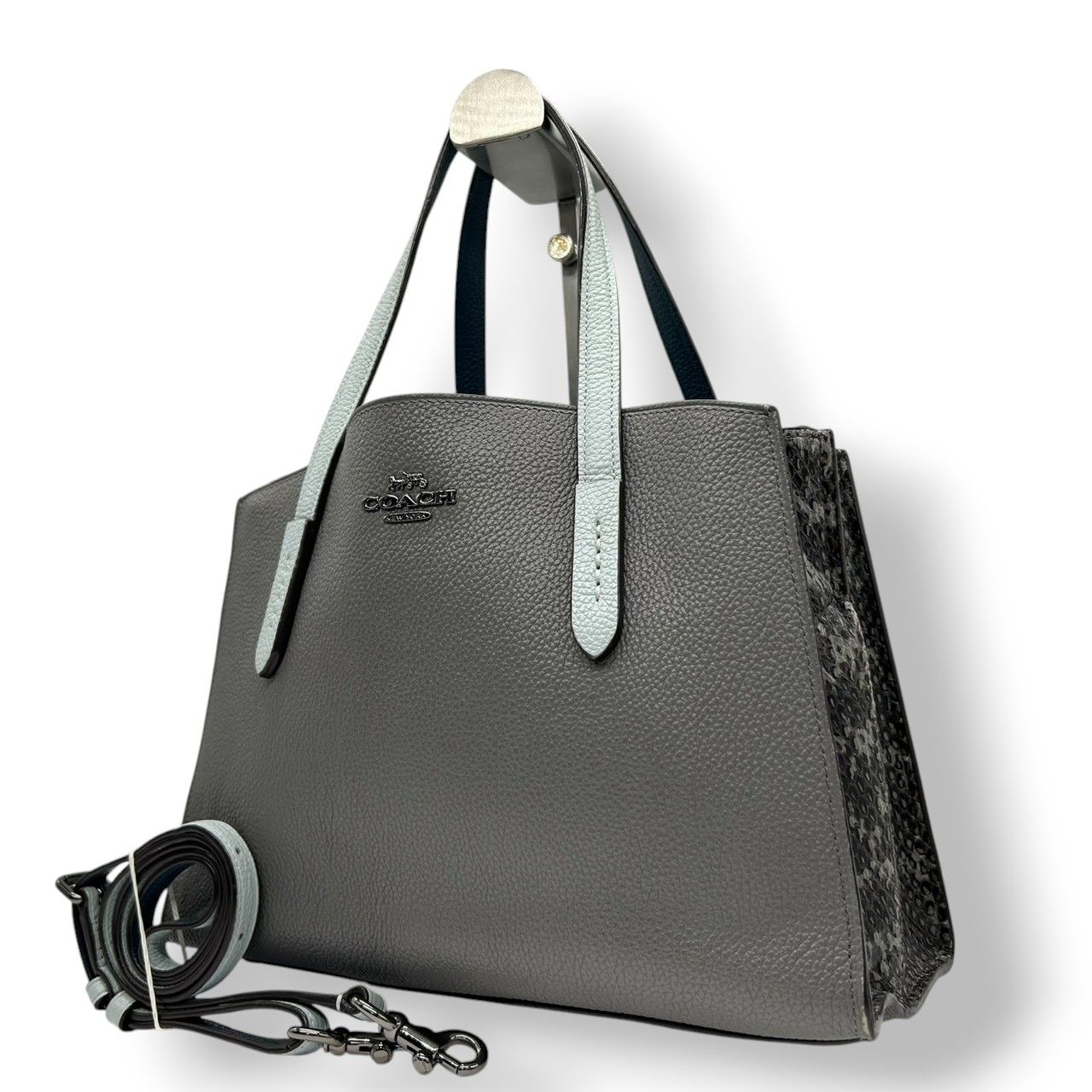 コーチ COACH 2WAY ハンドバッグ ショルダーバッグ 型押しレザー 31740