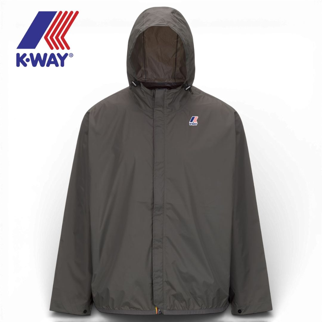 K-WAY フード付きナイロンジャケット M グレー K-WAY フード付きナイロンジャケット M グレー K-WAY ナイロン