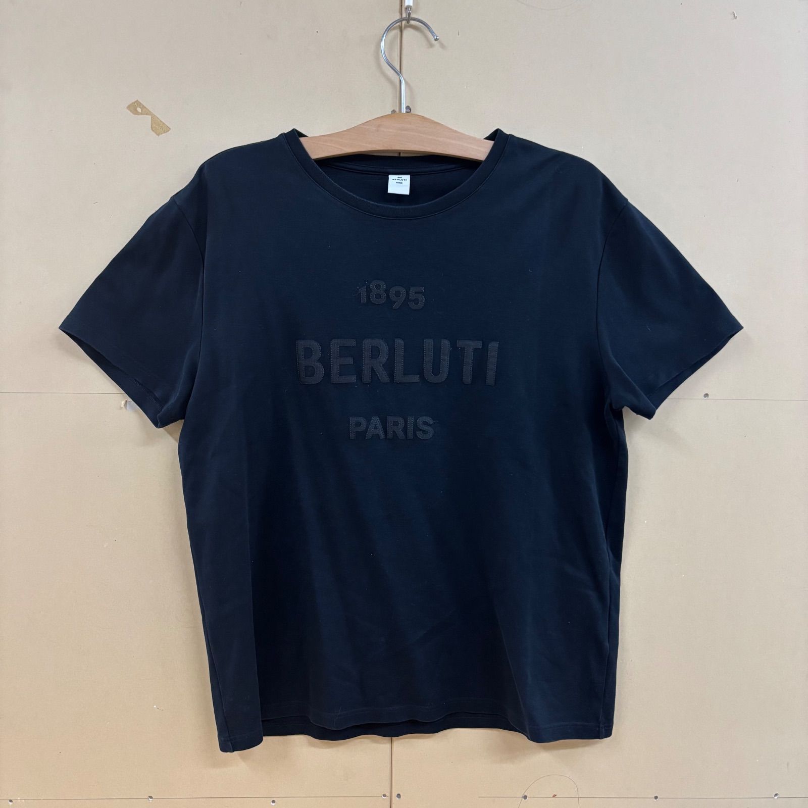 ☆ BERLUTI ベルルッティ ロゴTシャツ 半袖 ネイビー サイズL PARIS