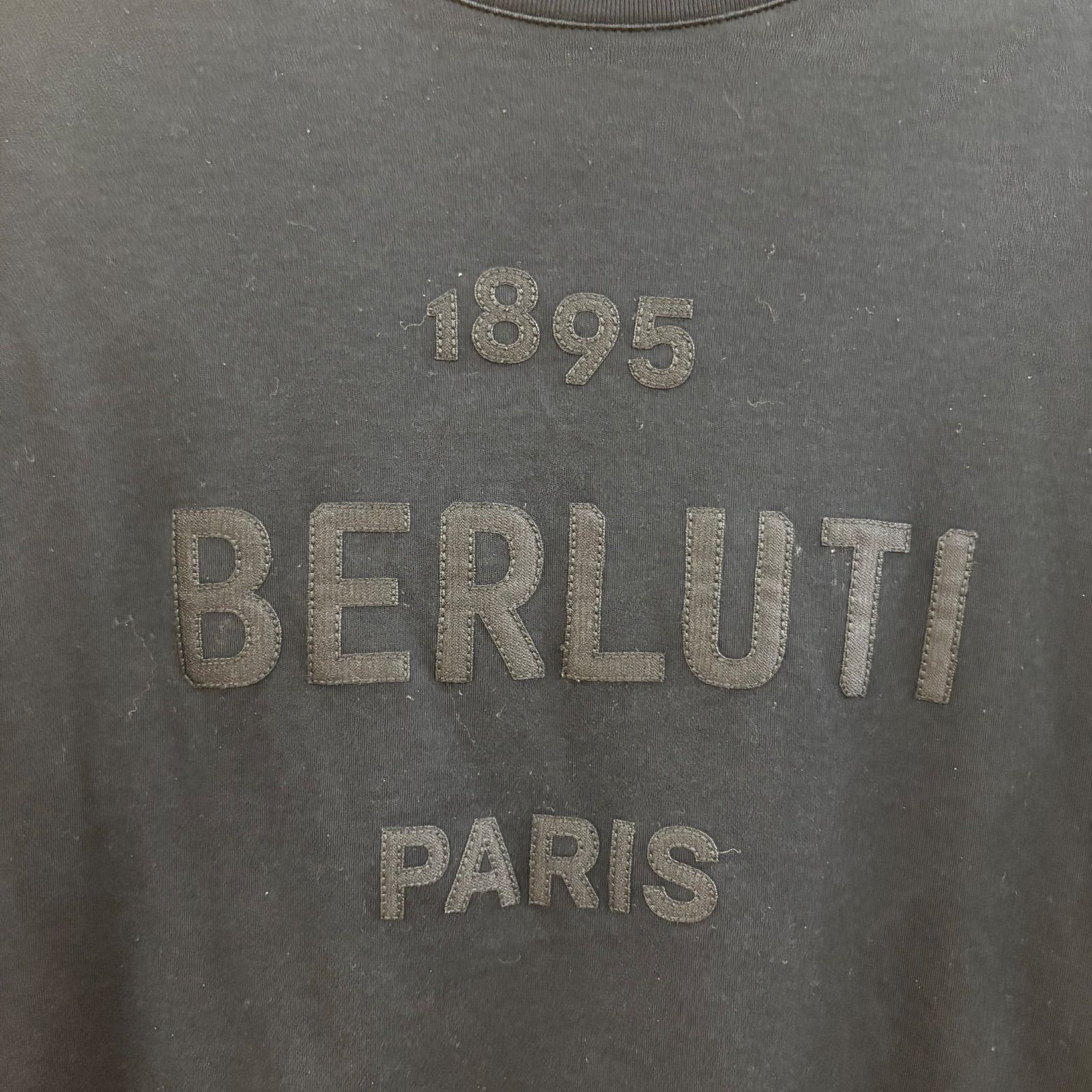 ☆ BERLUTI ベルルッティ ロゴTシャツ 半袖 ネイビー サイズL PARIS
