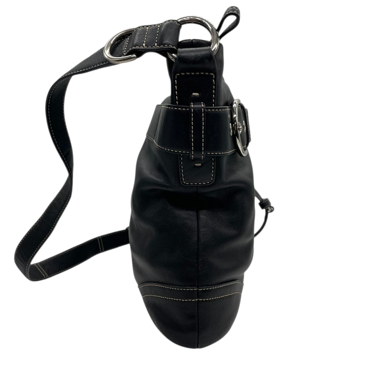 美品　コーチ　COACH オールレザー　ワンショルダー　ソーホー　 ブラック 美品】コーチ COACH ソーホー レザー ショルダーバッグ 斜め掛け