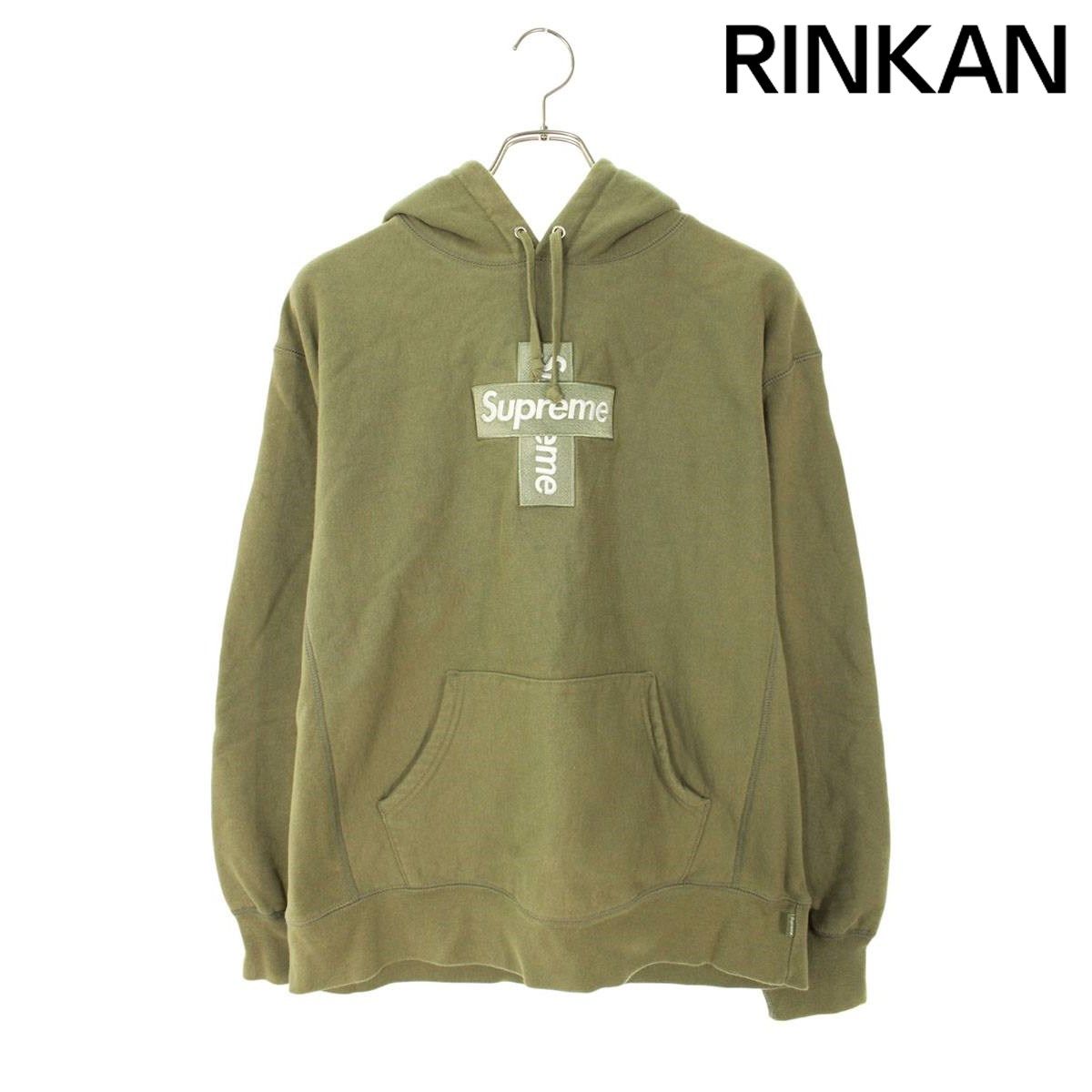 シュプリーム Cross Box Logo Hooded Sweatshirt クロスボックスロゴ