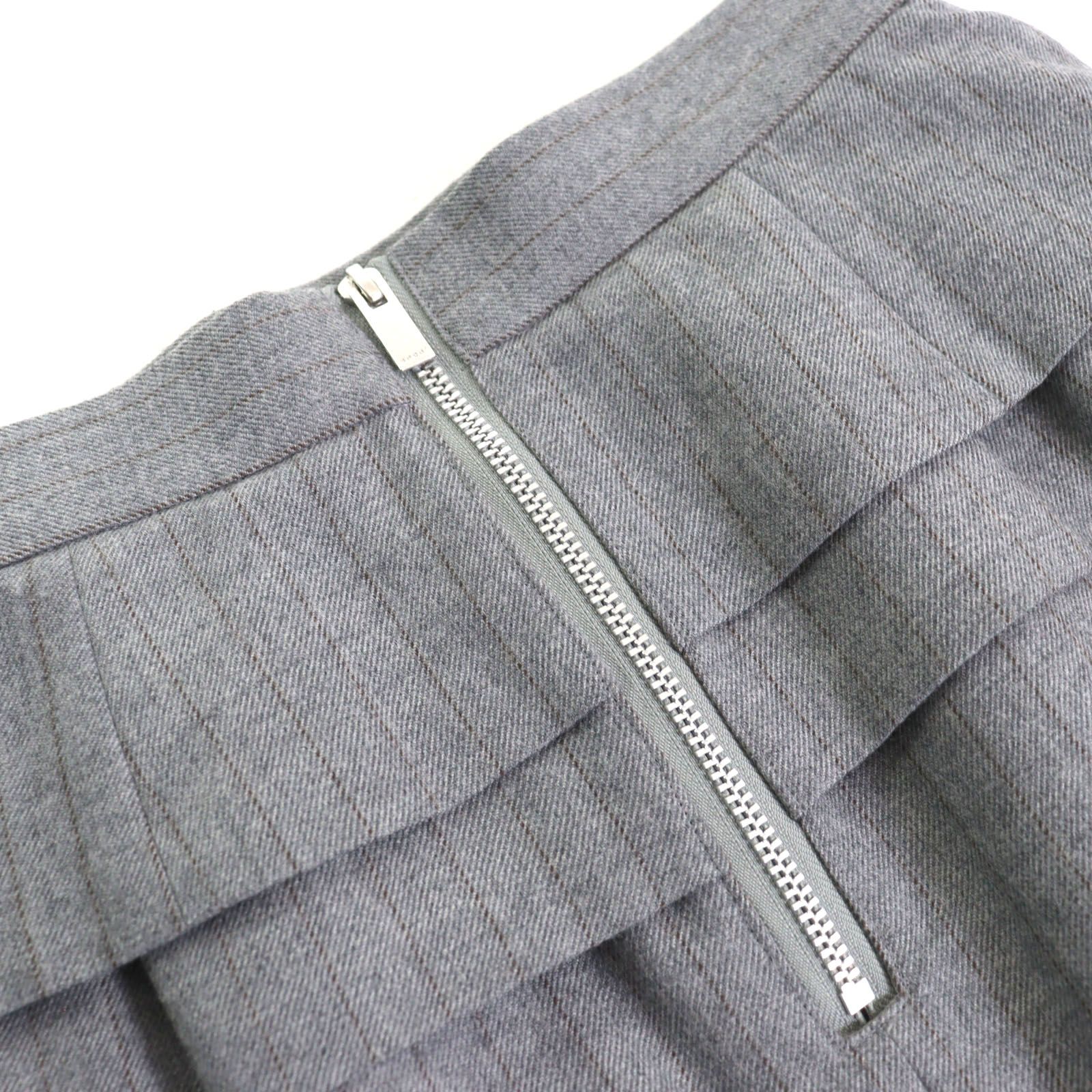 極美品○Sacai サカイ 23-06991 Chalk Stripe Skirt ウール100