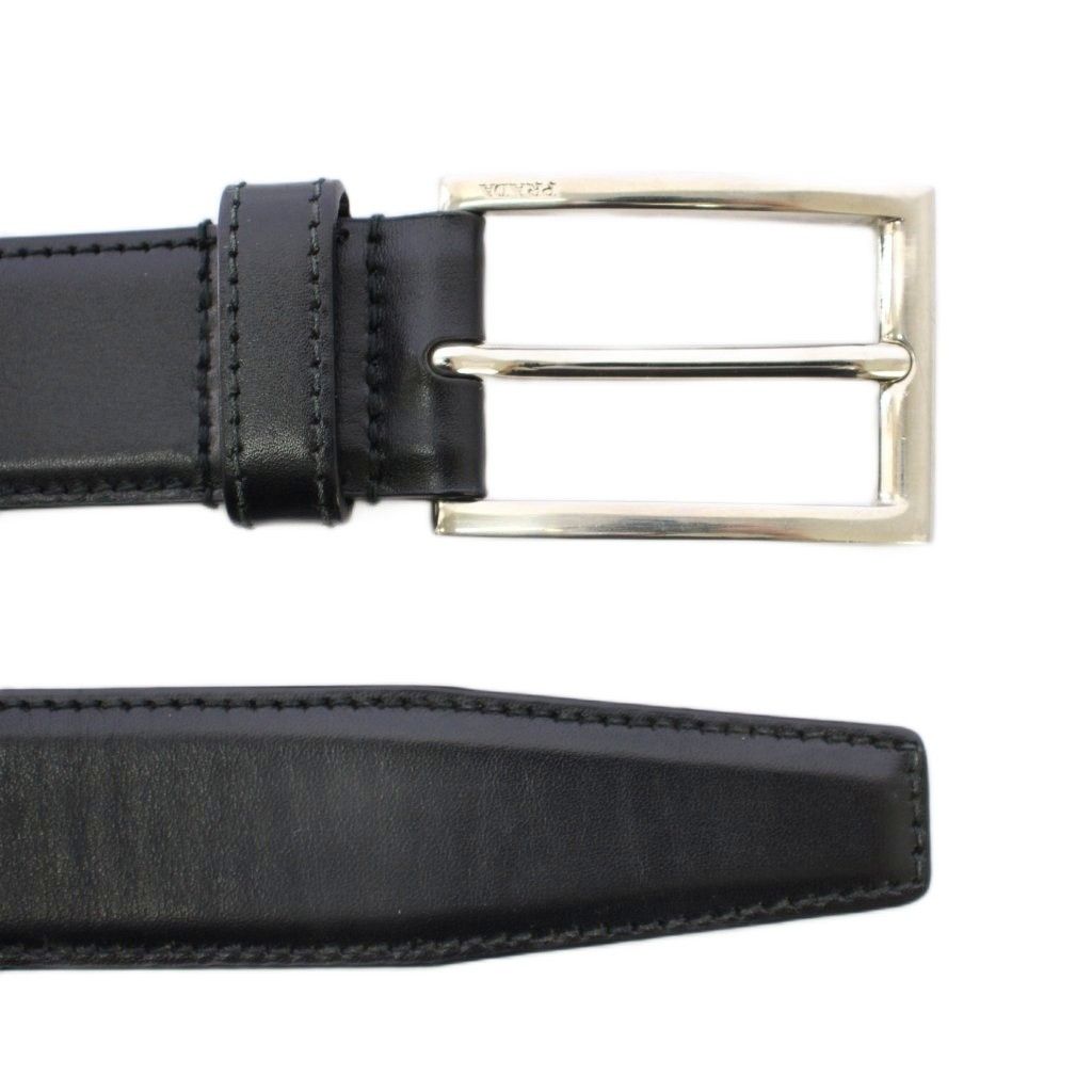 プラダ PRADA ベルト レザー 黒 ブラック 36/90 黒 ブラック /BB □OH