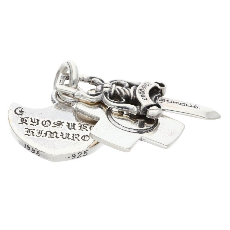 クロムハーツ 氷室京介/3トリンケッツ シルバーネックレストップ