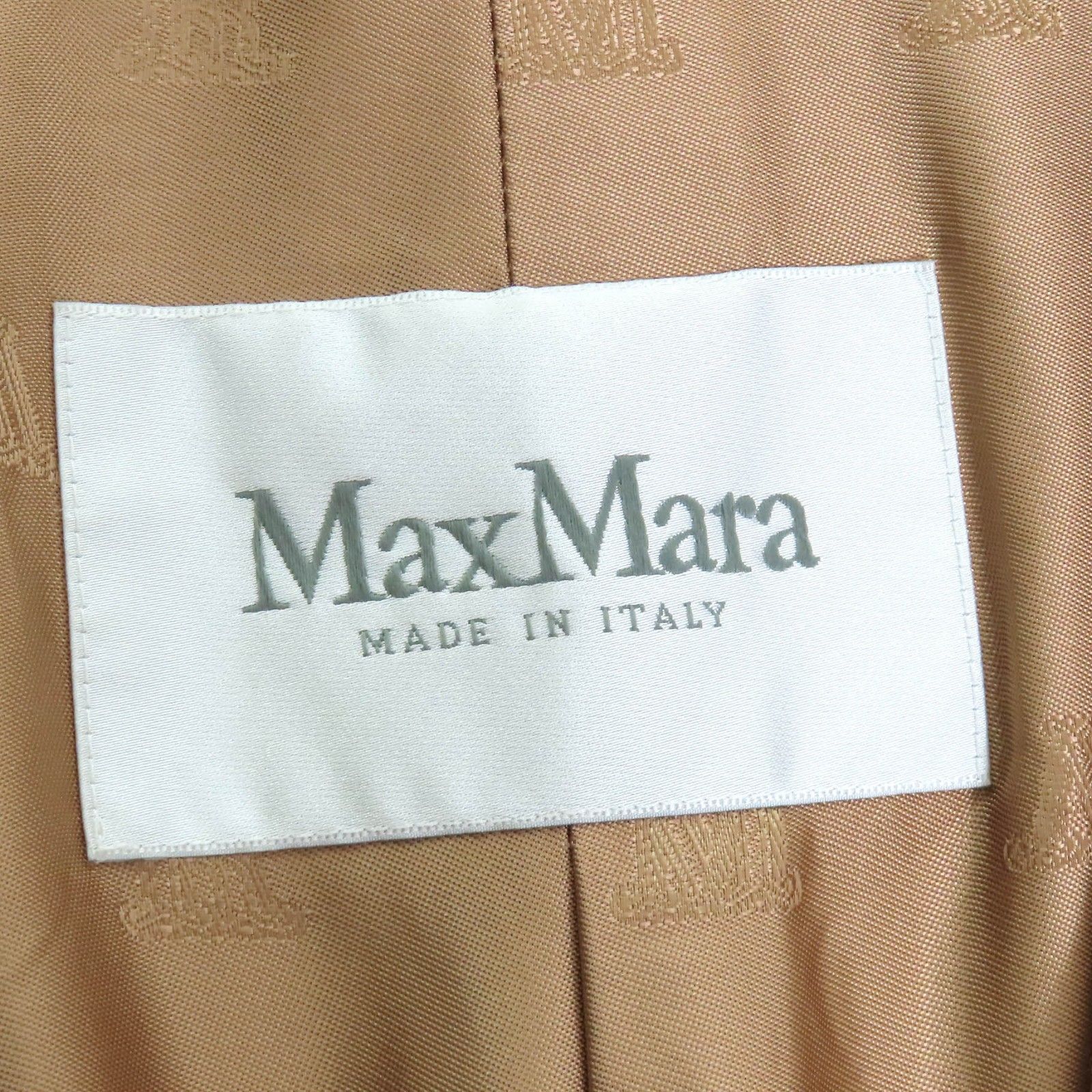 極美品△Max Mara マックスマーラ マニュエラ 101625 キャメル100％ 白  