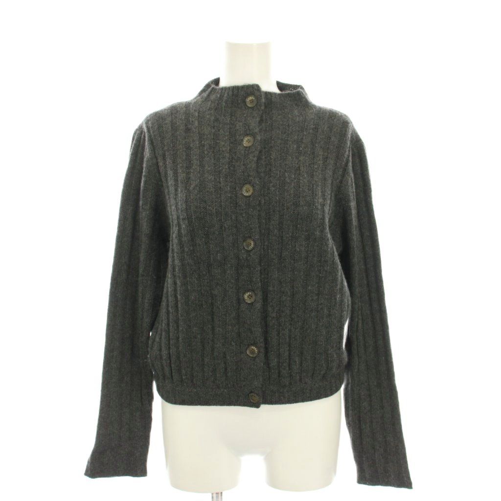 フォクシー FOXEY カーディガン ニット カシミヤ 長袖 40 グレー /YM
