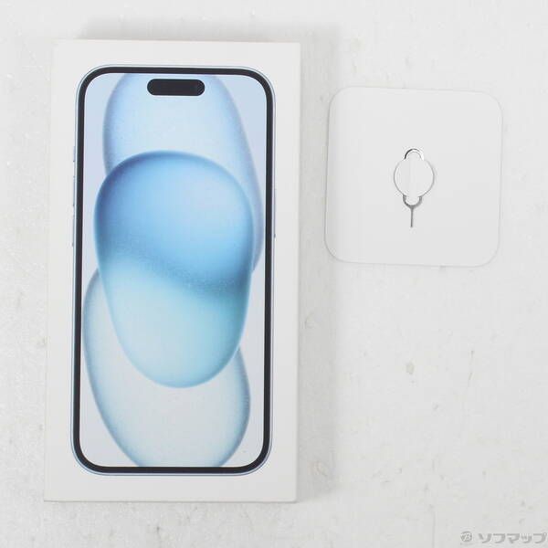中古品〕 iPhone15 256GB ブルー MTMR3J／A SIMフリー 〔ネットワーク