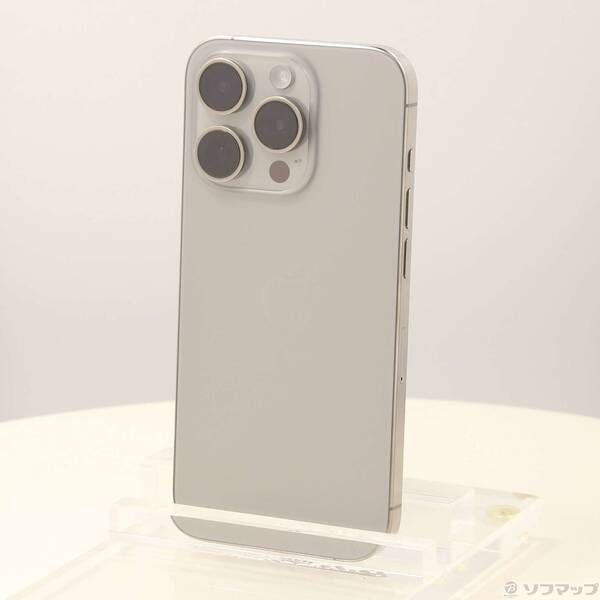 【中古美品】 iPhone 15Pro 128GB ナチュラルチタニウム 中古品〕 iPhone15 Pro 128GB ナチュラルチタニウム MTU93J／A SIM
