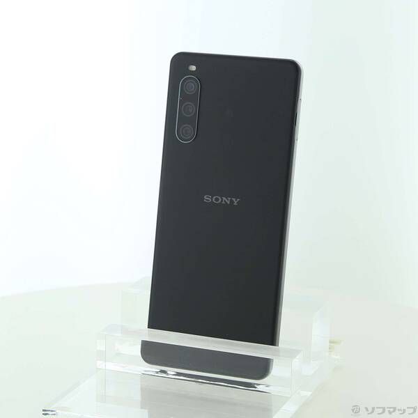 中古品〕 Xperia 10 IV 128GB ブラック A202SO Softbank SIMフリー