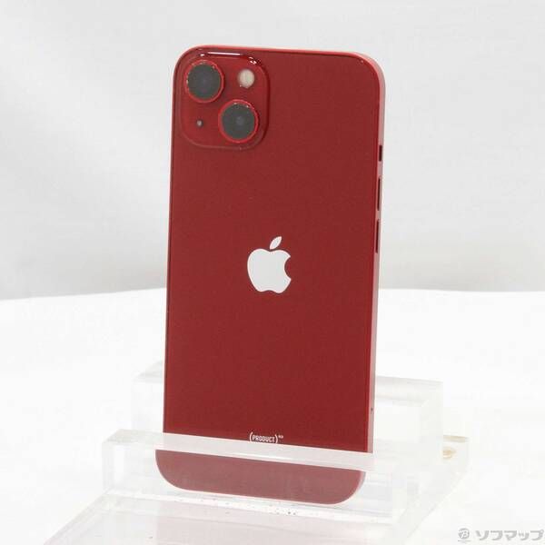 中古品〕 iPhone13 256GB プロダクトレッド MLNL3J／A SIMフリー