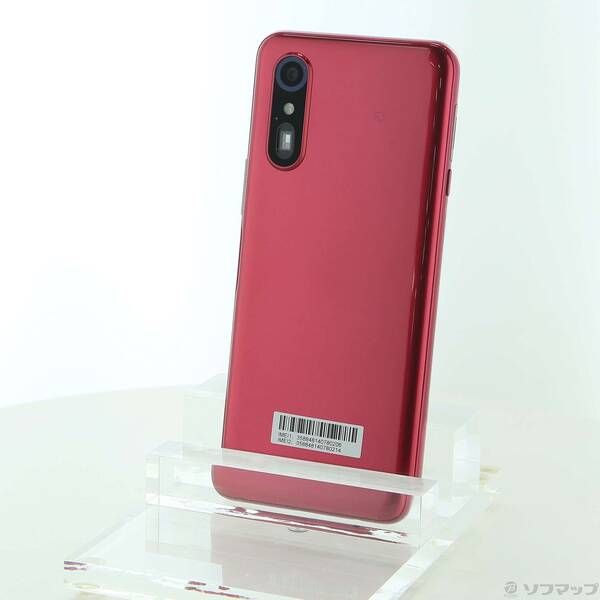 中古品〕 らくらくスマートフォン Lite 64GB マゼンタ MR01 UQ mobile