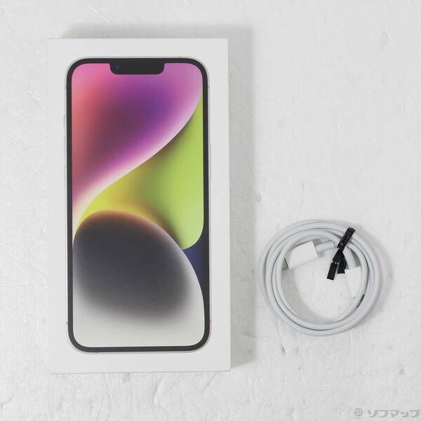 中古品〕 iPhone14 128GB スターライト MPUQ3J／A SIMフリー