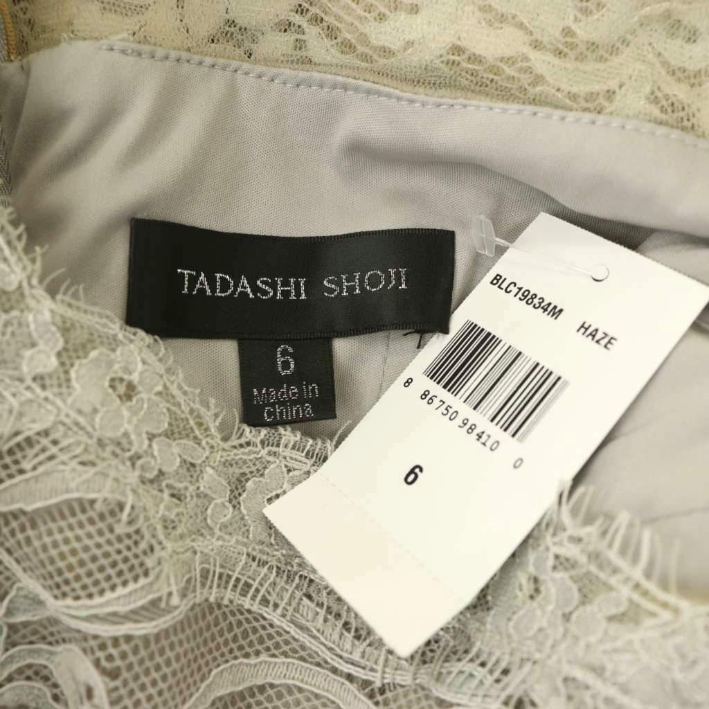 タダシショージ TADASHI SHOJI ノースリーブ レースワンピース ボート