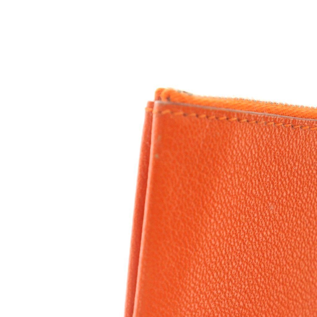 エルメス HERMES クラリスPM コインケース 小銭入れ レザー オレンジ