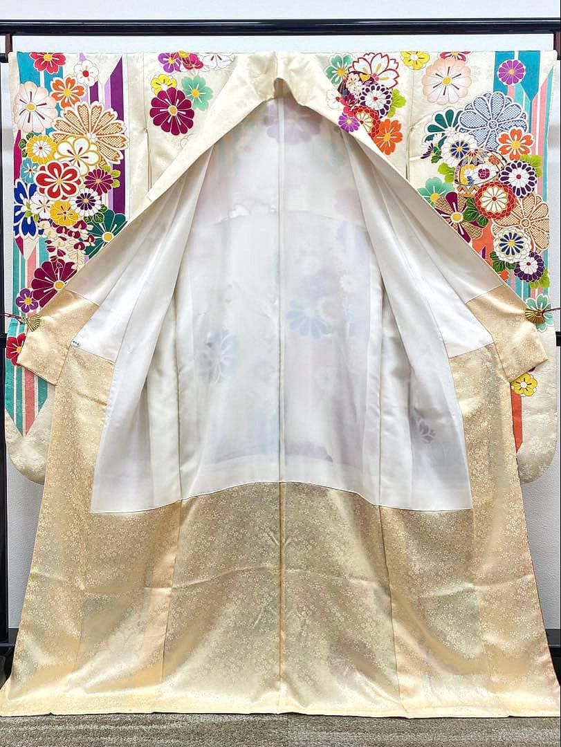 振袖 金駒 金彩 紋意匠 身丈167cm パールトーン加工済 MO3292 - メルカリ