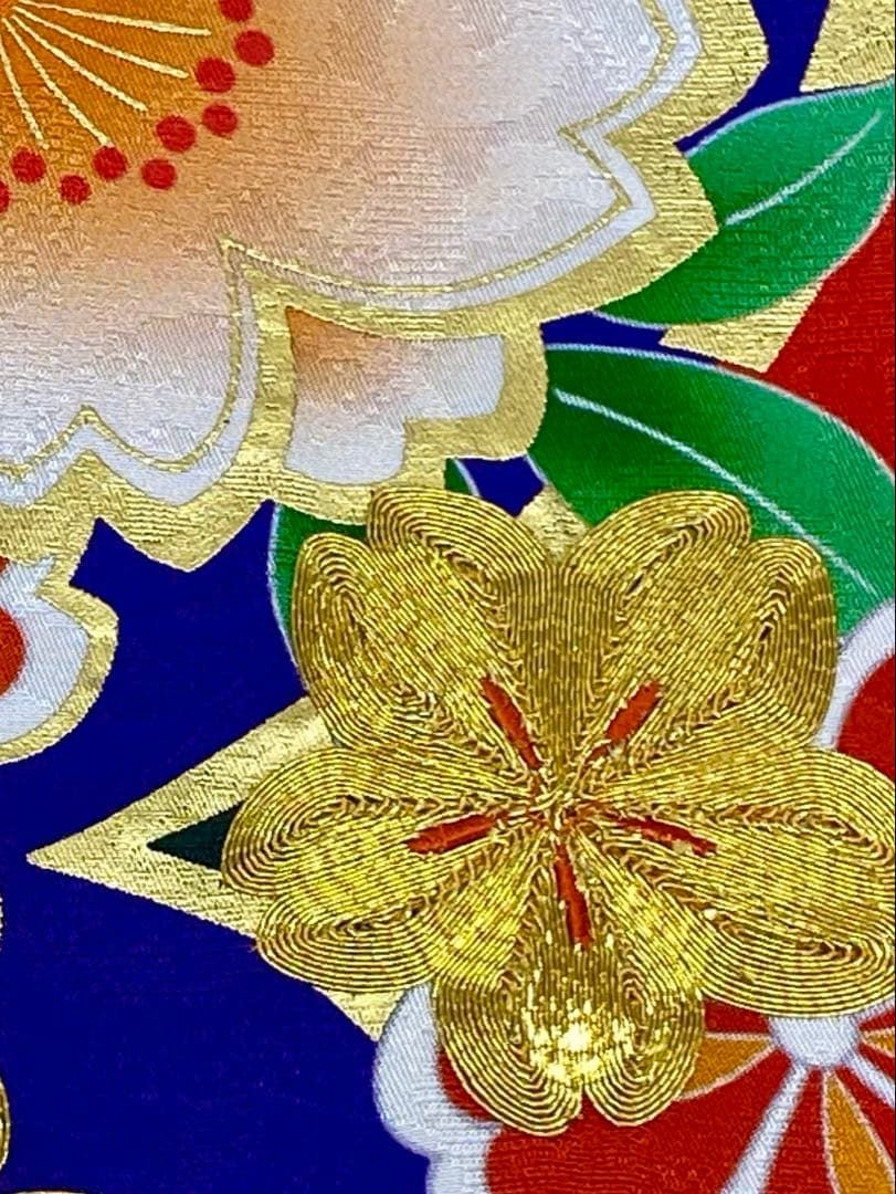 振袖 金駒 金彩 紋意匠 身丈168cm 撥水加工済 MO3294 - メルカリ