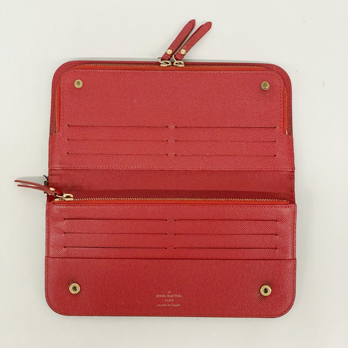 LOUIS VUITTON ポルトフォイユ イリュストレ 茶/赤 M66940 LOUIS