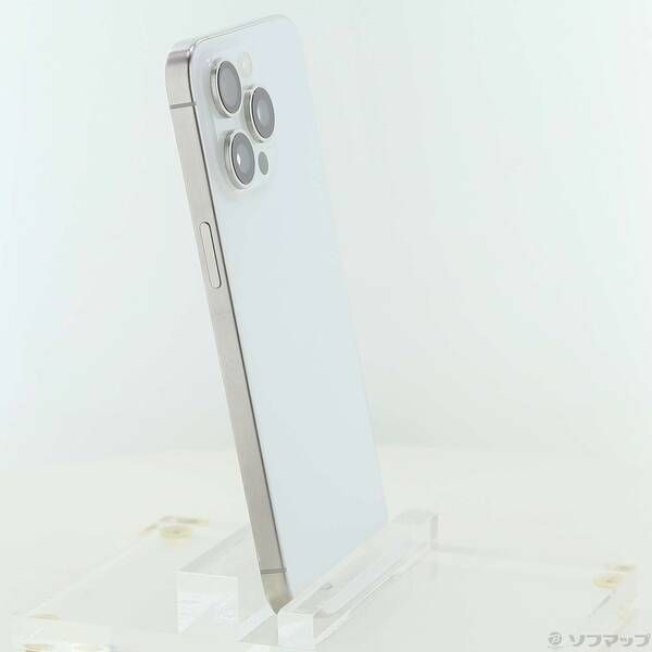 中古品〕 iPhone15 Pro Max 256GB ホワイトチタニウム MU6Q3J／A SIM