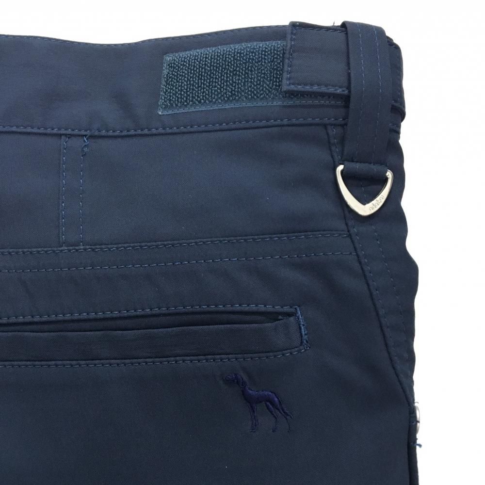 【美品】アダバット パンツ ネイビー 無地  メンズ 50(XL) ゴルフウェア adabat