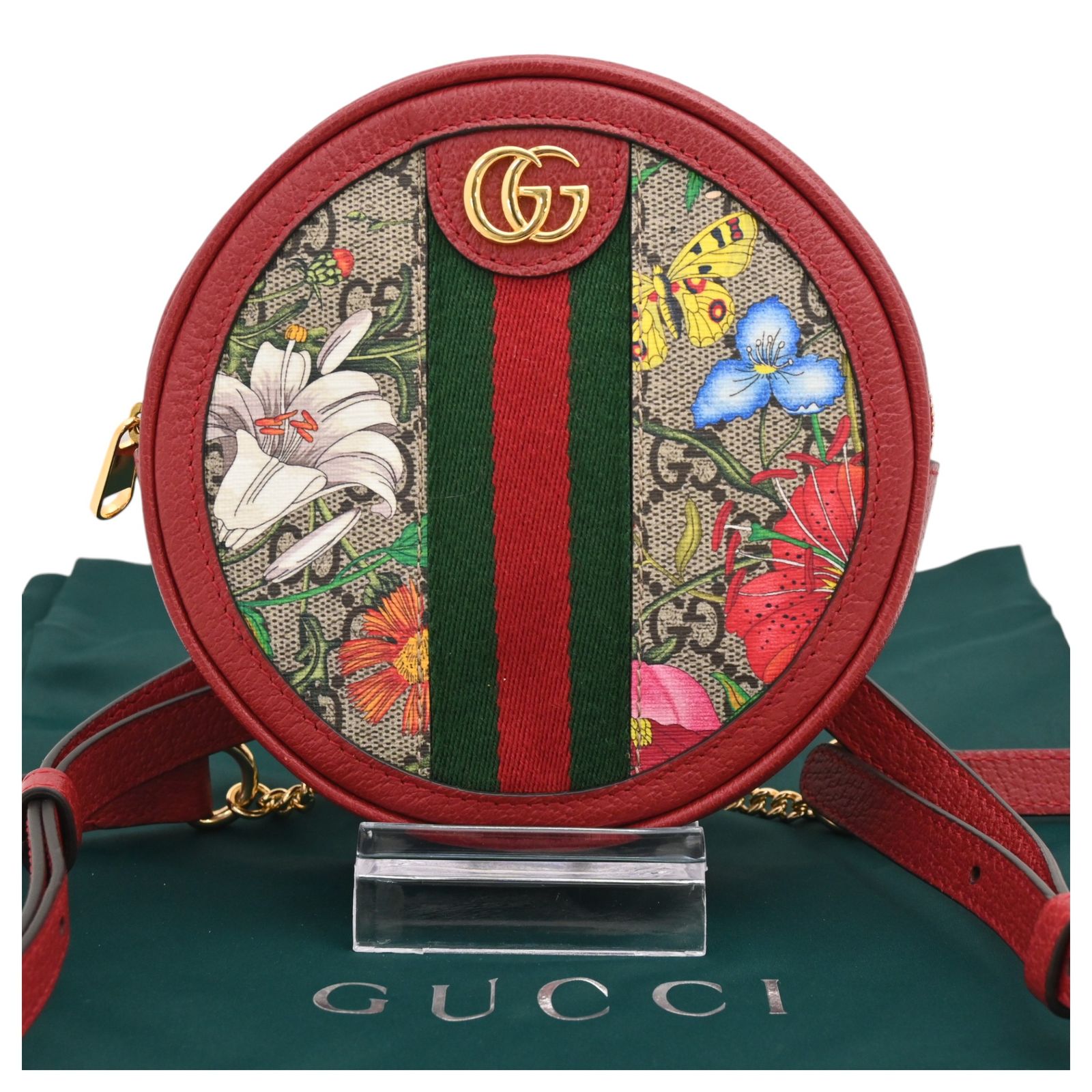 グッチ GGスプリーム オフィディア フローラ ミニバッグパック 