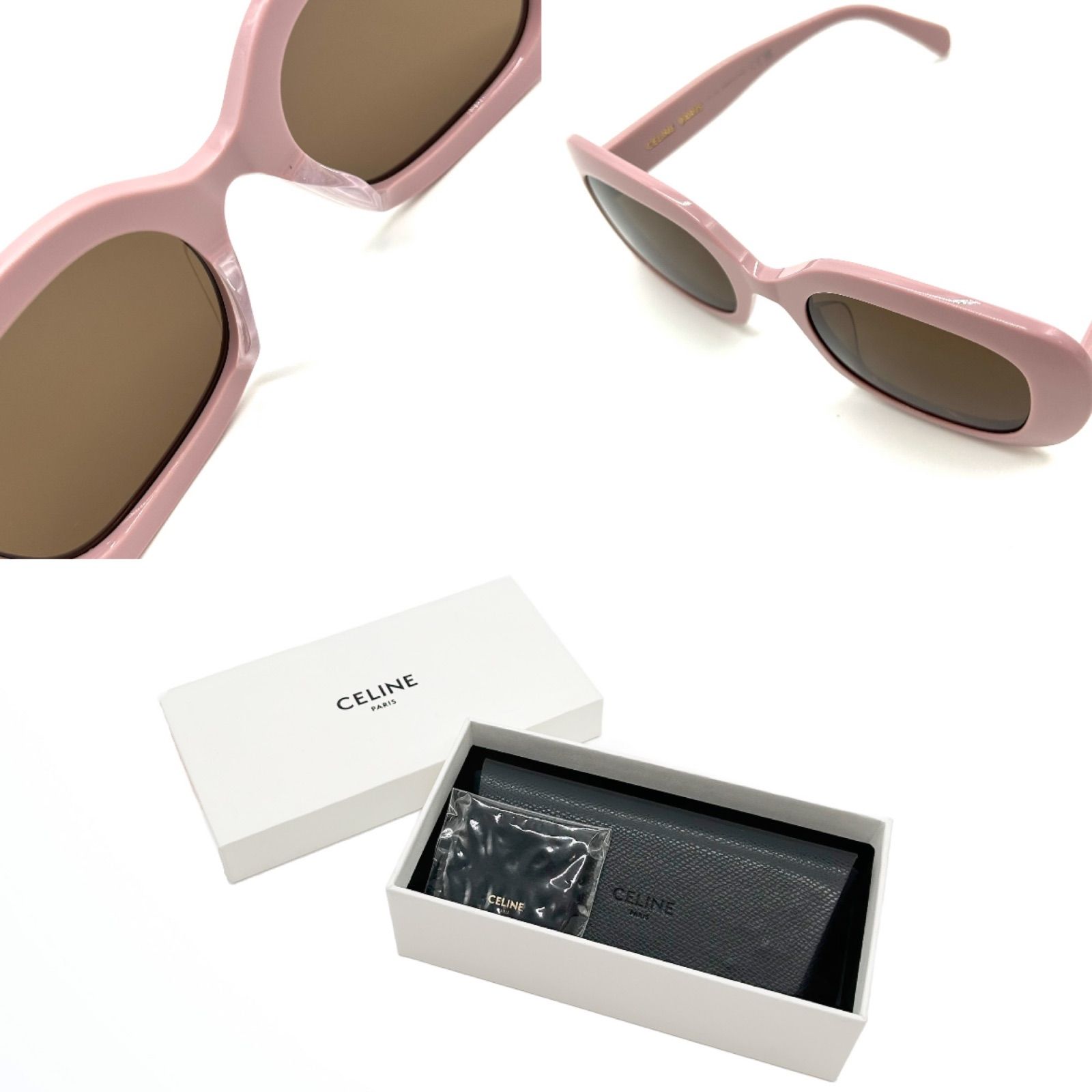 CELINE セリーヌ トリオンフ サングラス ピンク CL40262U セルフレーム