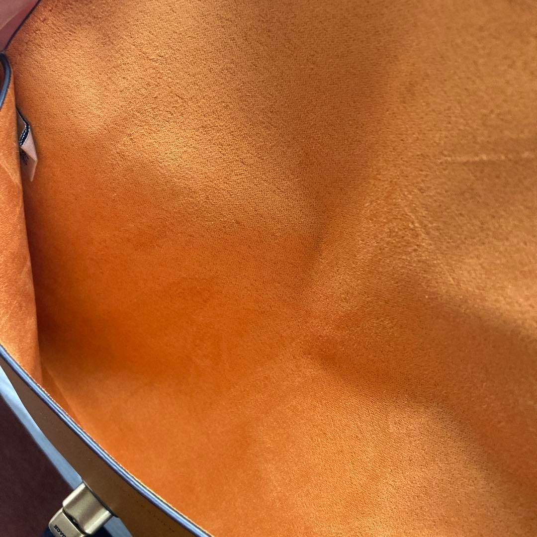 極美品】COACH コーチ レザーケース ノベルティ ターンロック オレンジ