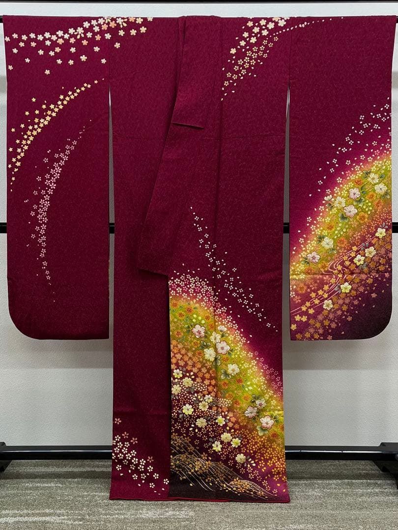 振袖 長襦袢 袋帯 3点セット 身丈163cm 撥水加工済み MOset053 - メルカリ