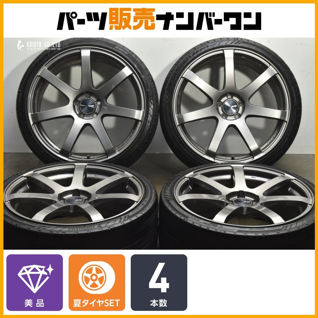 美品】エンケイ PF07 19in 8J +45 PCD100 ヨコハマ アドバンスポーツ 