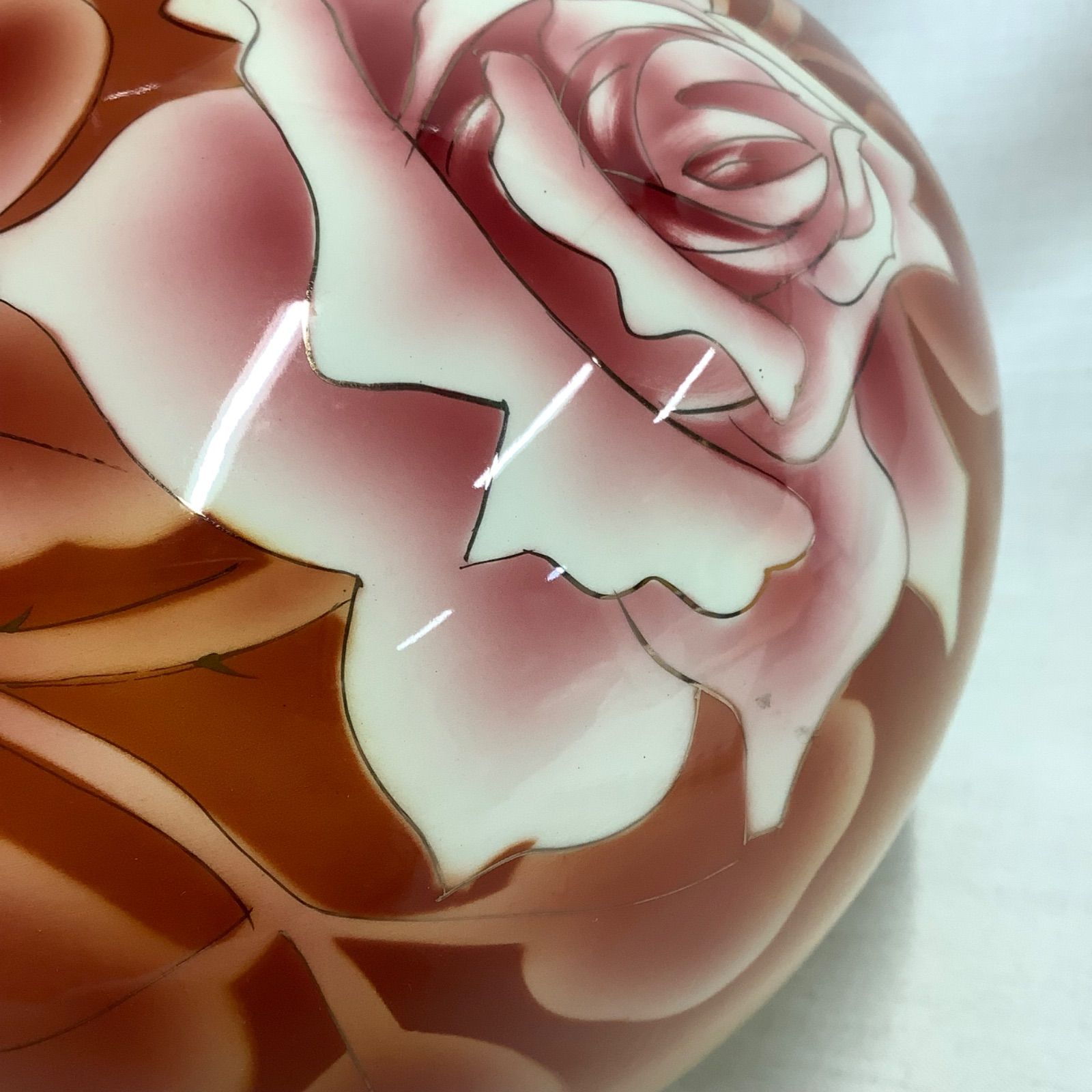 訳あり】黒翠七宝 花瓶 薔薇 美術陶芸品 木箱 S001 - メルカリ